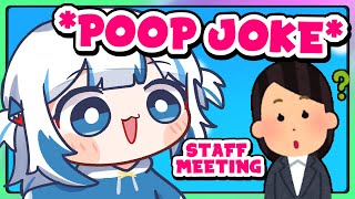 Gura during staff meeting poop joke [upl. by Haines]