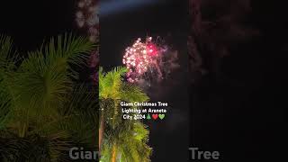 Giant Christmas Tree Lighting at Araneta City today [upl. by Button]