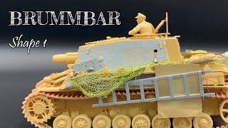 TAMIYA 135 BRUMMBAR Model building TANK MODEL modelmaking howtomake scalemodel [upl. by Fougere]