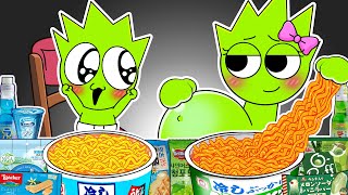 SPRUNKI ASMR  OWAKCK Pregnant amp Baby Convenience Store Food Mukbang  Incredibox Animation [upl. by Philippa]