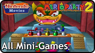 Mario Party 2  All MiniGames [upl. by Kutzer444]