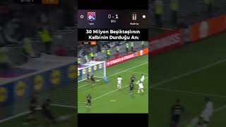 Herkesin kalbinin durduğu o an beşiktaş bjk bjkvslyon futbol bjkedit stoper pepe [upl. by Eugirne]