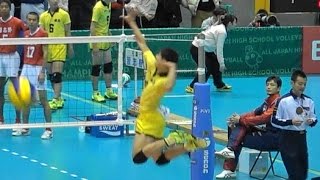 宮浦健人 鎮西 スパイク練習 春高2017 2回戦より Japan volleyball [upl. by Anitram]