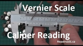 Vernier Scale Caliper Reading  Metric Imperial Decimal amp Imperial Fractions [upl. by Bain267]