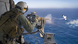 Special Technique US Marine Gunners Use to Take Down Drones at Sea [upl. by Liatnahs]