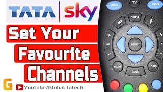 set your favourite channels  Tata sky  Set Tata sky favourite channel list [upl. by Saylor644]