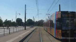 Straßenbahn Rostock Mitfahrt Linie 4 Hinten [upl. by Nhoj]