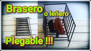 DIY Como hacer un BRASERO o Leñero PLEGABLE [upl. by Atived22]