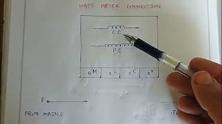 Watt meter connection diagram wattmeterelectricalwire [upl. by Dugas]