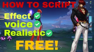 HOW TO SCRIPT IORI YAGAMI SKIN EFFECT VOICE INCLUDED EASYSIMPLE [upl. by Bobbye]