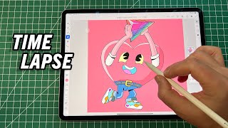 Adobe Fresco Time Lapse Drawing Tutorial [upl. by Ettevroc903]