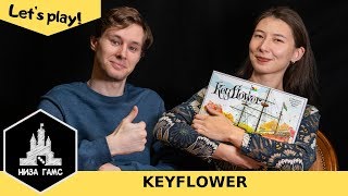 Играем в Keyflower Топ игра у Саши Правила и летсплей [upl. by Akalam]