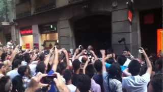 Lebron James visits Spain [upl. by Aneen]