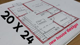 20 x 24 HOUSE BUILDING PLAN II 2024 GHAR KA NAKSHA II SMALL HOUSE PLAN [upl. by Toft]