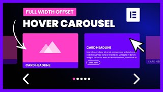 Create a Full Width Hover Card Carousel in Elementor [upl. by Nnairak]