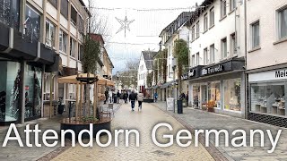 Walking tour through Attendorn’s city center SauerlandGermany [upl. by Farhsa]