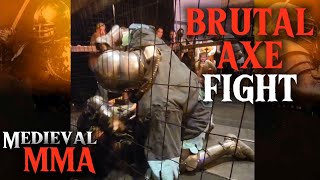 BRUTAL KO  Real Knight Fighting  AXE FIGHT [upl. by Aidnahs]