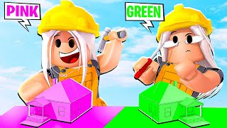 ONE COLOR BUILD CHALLENGE In Bloxburg Roblox [upl. by Ehcar219]