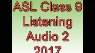 CBSE Assessment of Speaking and Listening ASL 2017 for Class 9 Listening Test Audio Script 2 [upl. by Chabot]