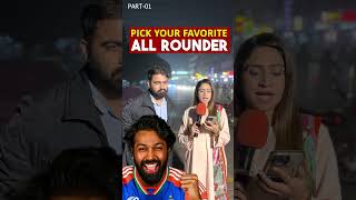 PICK YOUR FAVORITE ALL ROUNDER quiz cricket foryou fypシ゚ guesstheplayer quiztime viralvideo [upl. by Quin]