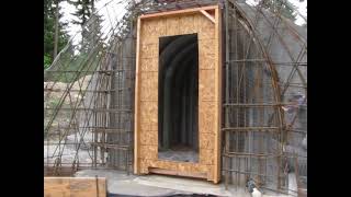 Concrete Quonset Hut Underground Building [upl. by Eimmelc]