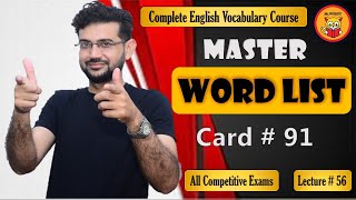 Mastering English Vocabulary Expert Tips amp Tricks Master Word List Card  91 [upl. by Nujra]