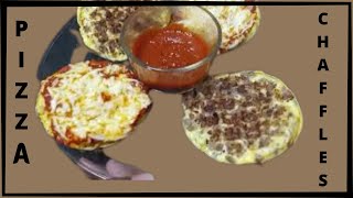 Chicken Parmesan amp Sausage Pizza Chaffles Recipe  Keto amp LowCarb [upl. by Anaib]