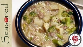 Hearty Broccoli Potato amp Meat Soup  Seasoned with Joyce Luck  Episode 1 [upl. by Ahtela]