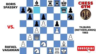 Rafael Vaganian vs Boris Spassky Tilburg Netherlands 1983 [upl. by Inalem69]