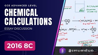 2016 8c Chemistry past paper discussion Chemical Calculation  Inorganic Essay [upl. by Walburga491]