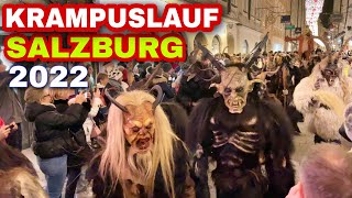 Krampuslauf in Salzburg 2022 [upl. by Aiahc353]