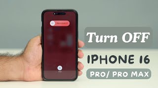 iPhone 16 Pro  How to Turn Off  Power Off  Shutdown [upl. by Irmina486]