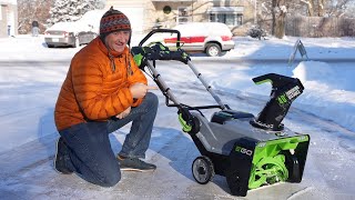 EGO Power Peak Power Snow Blower with Steel Auger Review [upl. by Eiramassenav]