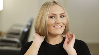 Aveda HowTo  Long Hair Faux Bob Hairstyle to Celebrate Any Occasion [upl. by Barbra613]