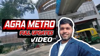 Agra metro full detail update Taj East gate to RBS college metro station job vacancy in metro [upl. by Verda]