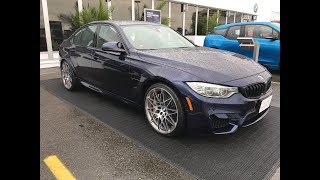 BMW M3 F80 in Tanzanite Blue with Competition Package  Walkaround Review [upl. by Bullock]