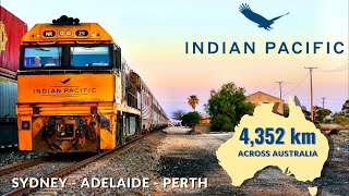 The INDIAN PACIFIC Australias Greatest Train  Sydney to Perth  Full Trip Video [upl. by Ocer]