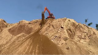 Excavator Working On Mountain [upl. by Frame931]