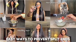 Lazy Girl’s Hair Care Hacks for Longer amp Split Ends Free Hair Mishti Pandey [upl. by Rabush567]