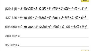 Rozvinutý zápis čísla do 1 000 000 Mat mat pro 5roč 1 díl str 2 cv 3 [upl. by Odilo]