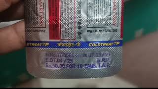 Coldtreat p tablet uses in hindi  coldtreat p price  coldtreat p dose  coldtreat p for dry cough [upl. by Raynor]