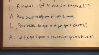 Spanish Lesson quotTo maketell someone to do somethingquot [upl. by Earezed]