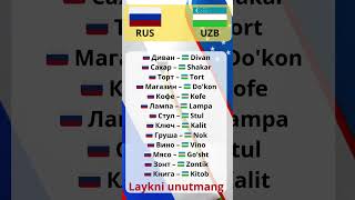 RUSCHA UZBEKCHA Lugat rus uzb Lugat Layk va Obuna boling Iltimos [upl. by Eessej793]