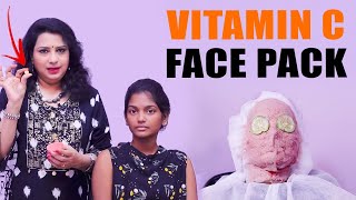 Glossy amp Brighter Skin in 10 minutes  Vitamin C Facial  Vasundhara Tips [upl. by Hylton]