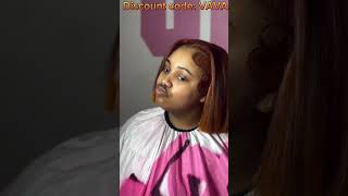 Versatile Sewins Tutorial Leave Out with Bob Haircut Using Ginger Hair Weave [upl. by Ayoj871]