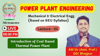 Introduction of Coal Based Thermal Power Plant  Power Plant Engineering L1 By AM Sir [upl. by Mauldon480]