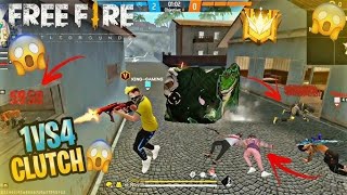 Free Fire 😎 rank push 1v4 clutch Part 2 [upl. by Mcgruter922]