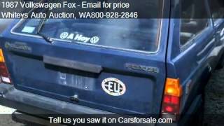 1987 Volkswagen Fox GL  for sale in Pacific WA 98047 [upl. by Lorne]