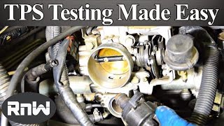 How to Test a Throttle Position Sensor TPS  With or Without a Wiring Diagram [upl. by Anelec]