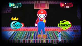 Just Dance 3 Wii Gameplay  Ubisoft meet Nintendo Just Mario DLC [upl. by Iroak]